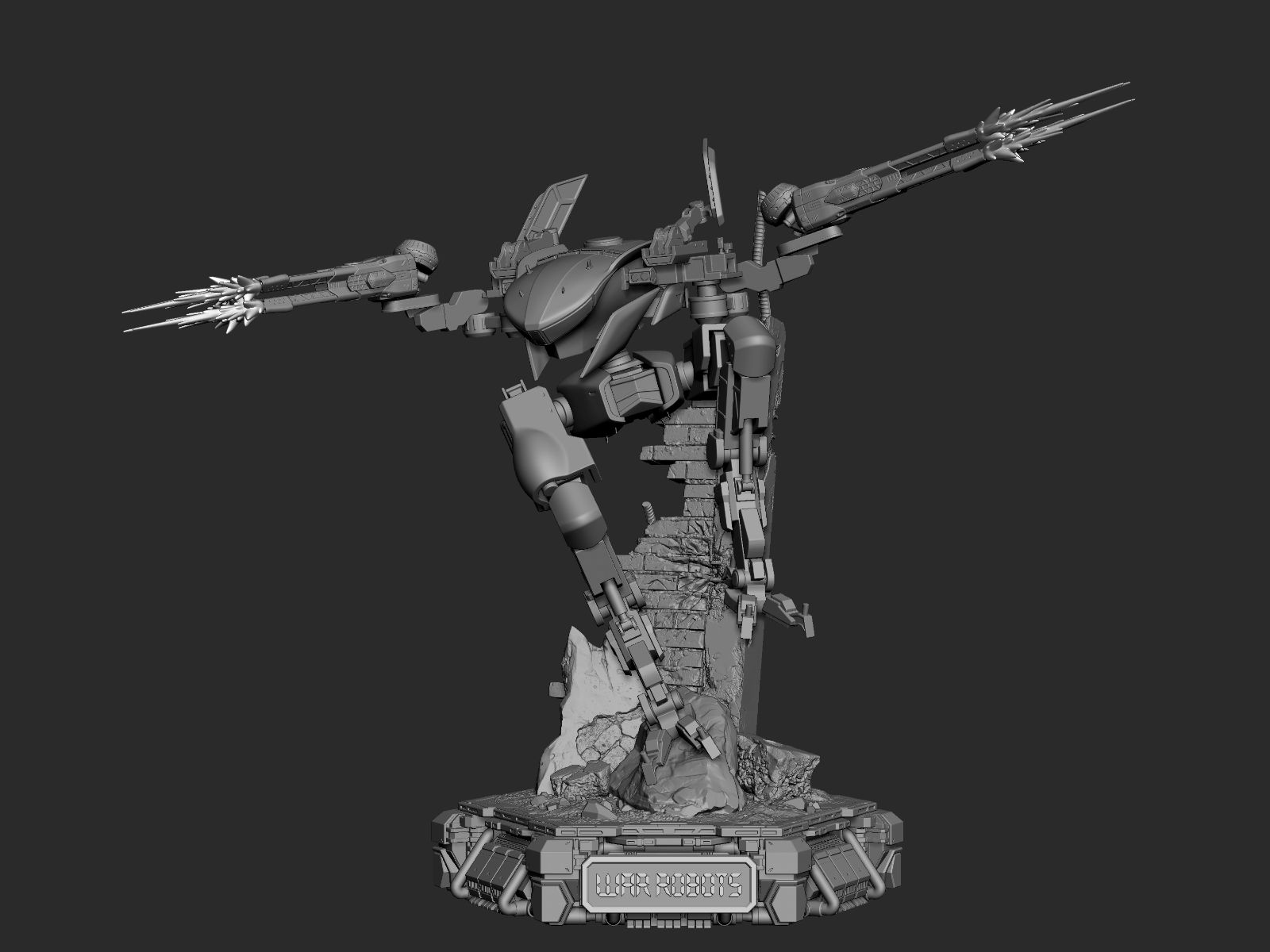 WAR ROBOTS-Collectible Statue