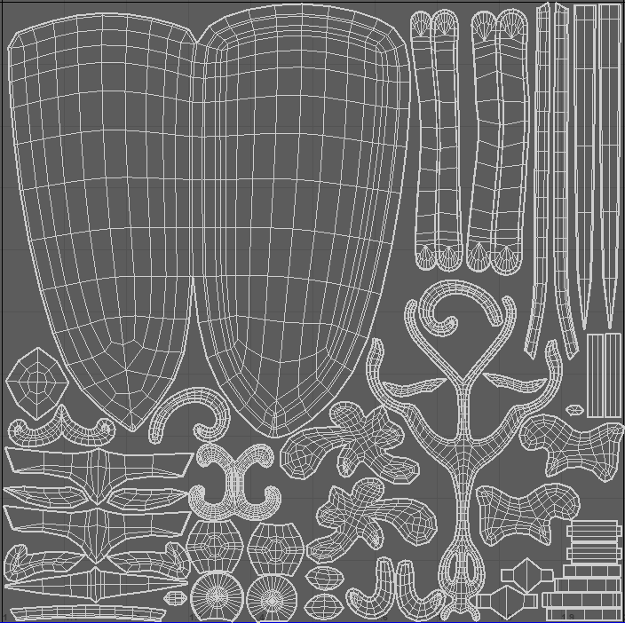 风格化角色低模+UV