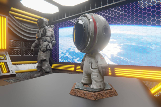 3d建模——太空舱宇航员场景角色模型